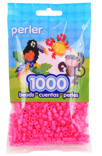 Perler 80-19038 Bulk Fuse Beads for Craft Activities 1000pcs, Magenta Purple