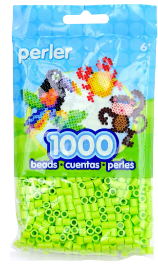 Perler 80-19097 Bulk Fuse Beads for Craft Activities 1000pcs, Prickly Pear Green