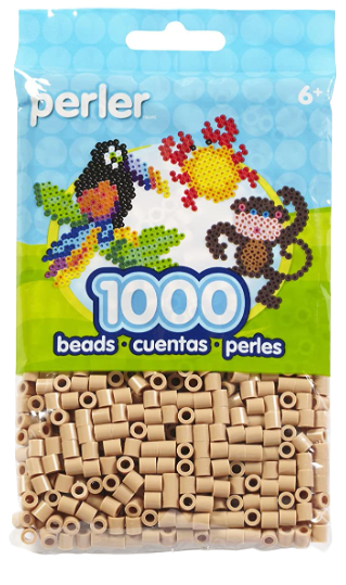 Perler 80-19035 Bulk Fuse Beads for Craft Activities 1000pcs, Tan