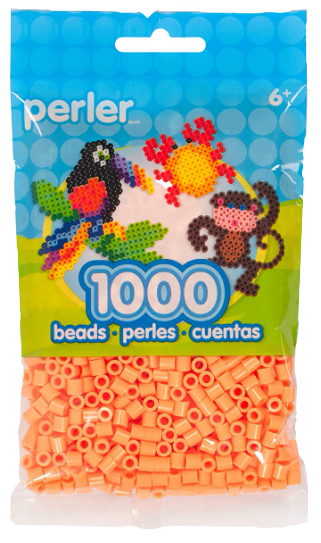 Perler 80-15213 Bulk Fuse Beads for Craft Activities 1000pcs, Apricot