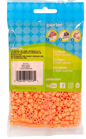 Perler 80-15213 Bulk Fuse Beads for Craft Activities 1000pcs, Apricot