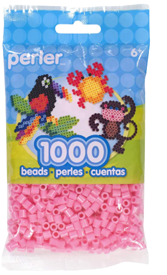 Perler 80-15242 Bulk Fuse Beads for Craft Activities 1000pcs, Cotton Candy