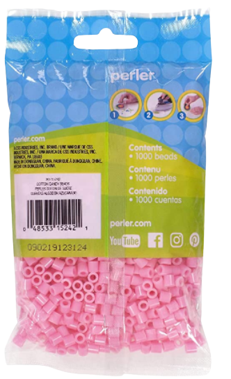 Perler 80-15242 Bulk Fuse Beads for Craft Activities 1000pcs, Cotton Candy