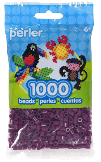 Perler 80-15248 Bulk Fuse Beads for Craft Activities 1000pcs, Eggplant