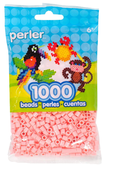 Perler 80-15203 Bulk Fuse Beads for Craft Activities 1000pcs, Flamingo Pink