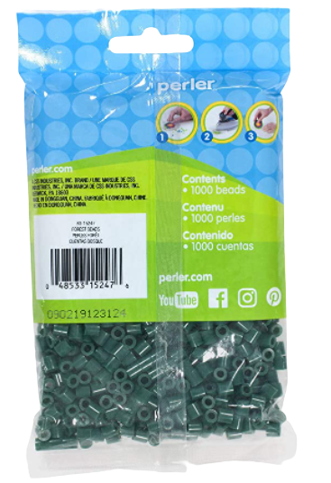 Perler 80-15247 Bulk Fuse Beads for Craft Activities 1000pcs, Forest