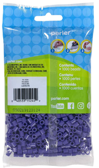 Perler 80-15245 Bulk Fuse Beads for Craft Activities 1000pcs, Iris