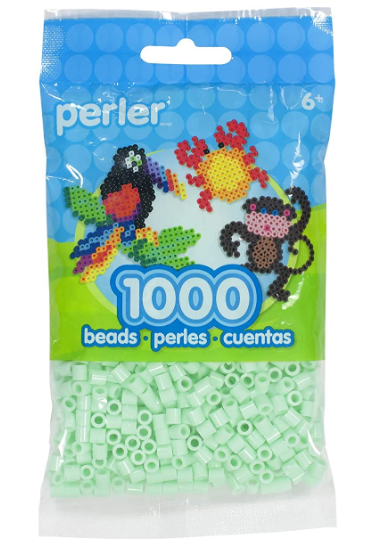 Perler 80-15240 Bulk Fuse Beads for Craft Activities 1000pcs, Mint Green