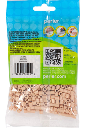 Perler 80-15205 Bulk Fuse Beads for Craft Activities 1000pcs, Fawn