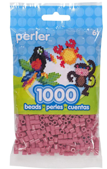 Perler 80-15244 Bulk Fuse Beads for Craft Activities 1000pcs, Rose