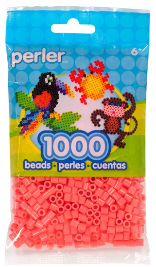 Perler 80-15204 Bulk Fuse Beads for Craft Activities 1000pcs, Salmon