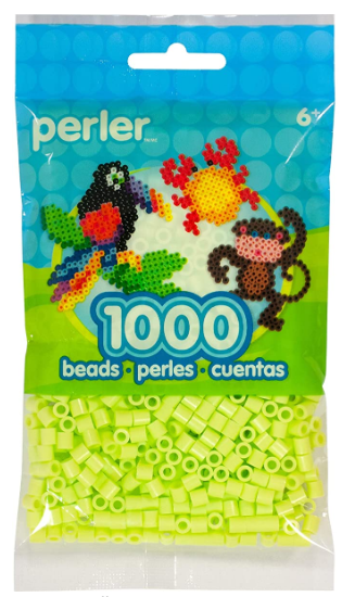 Perler 80-15214 Bulk Fuse Beads for Craft Activities 1000pcs, Sherbet Green