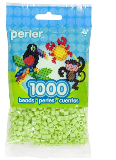 Perler 80-15241 Bulk Fuse Beads for Craft Activities 1000pcs, Sour Apple