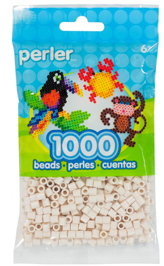 Perler 80-15208 Bulk Fuse Beads for Craft Activities 1000pcs, Toasted Marshmallow