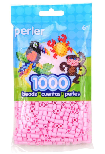 Perler 80-19079 Bulk Fuse Beads for Craft Activities 1000pcs, Light Pink