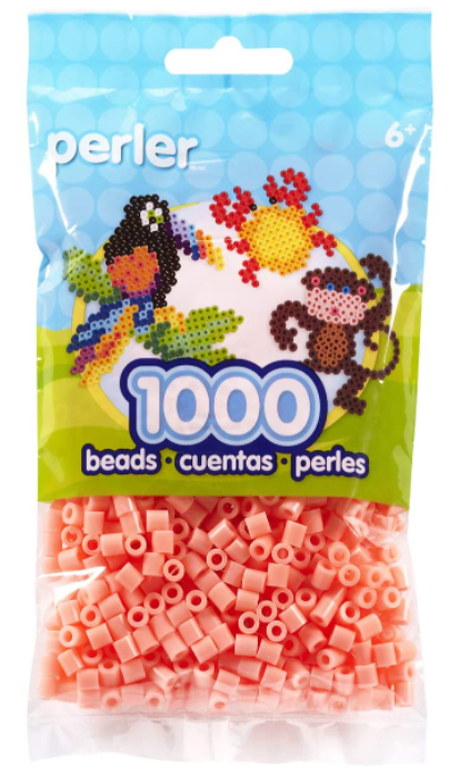 Perler 80-19063 Bulk Fuse Beads for Craft Activities 1000pcs, Blush