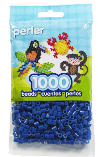 Perler 80-19008 Bulk Fuse Beads for Craft Activities 1000pcs, Dark Blue