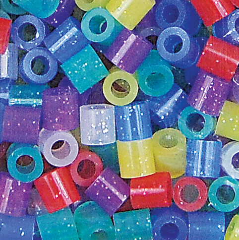 Perler Beads Fuse Beads for Crafts, 1000pcs, Multicolor Glitter, Small