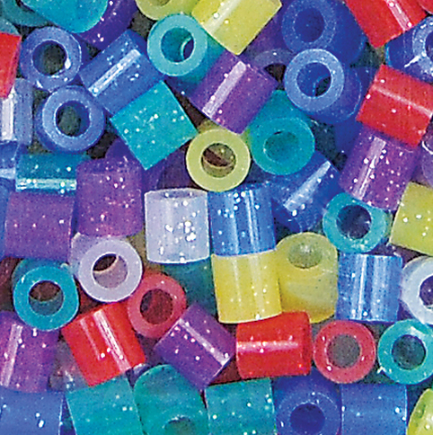 Perler 80-19039 Bulk Fuse Beads for Craft Activities 1000pcs, Glitter Mix