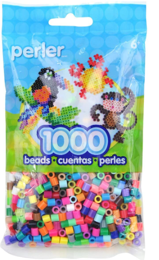 Perler 80-19000 Bulk Fuse Beads for Craft Activities 1000pcs, Multi Mix