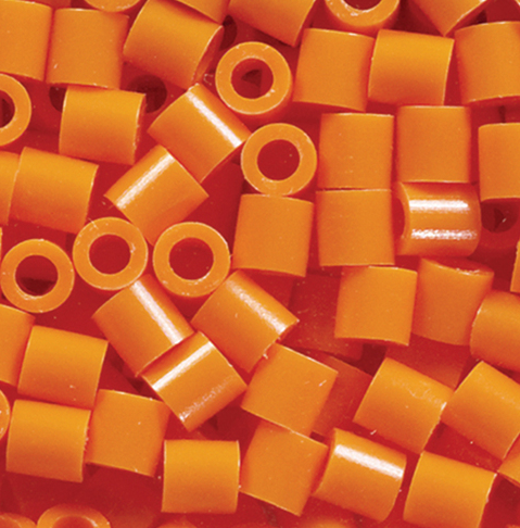 Perler 80-19004 Bulk Fuse Beads for Craft Activities 1000pcs, Orange