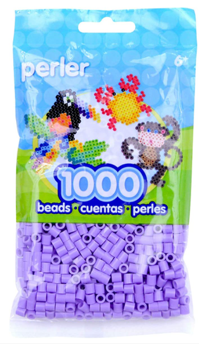 Perler 80-19054 Bulk Fuse Beads for Craft Activities 1000pcs, Pastel Lavender