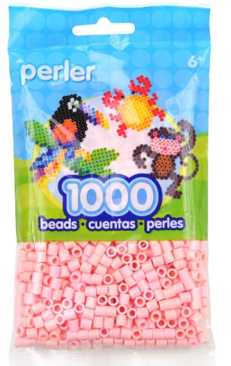 Perler 80-19033 Bulk Fuse Beads for Craft Activities 1000pcs, Peach