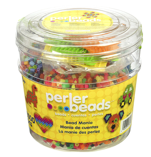 Perler 80-42769 Bead Mania Activity Beads Large Bucket Kit, 8500pcs