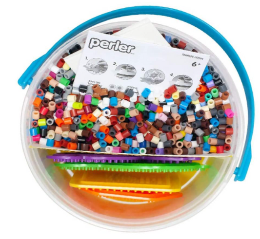 Perler 80-42923 Woodland Creatures Activity Beads Small Bucket Kit, 6000pcs
