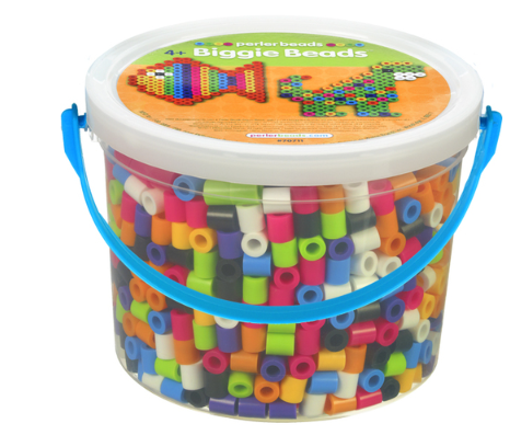 Perler 80-70711 Biggie Beads Small Bucket Kit, 1200pcs