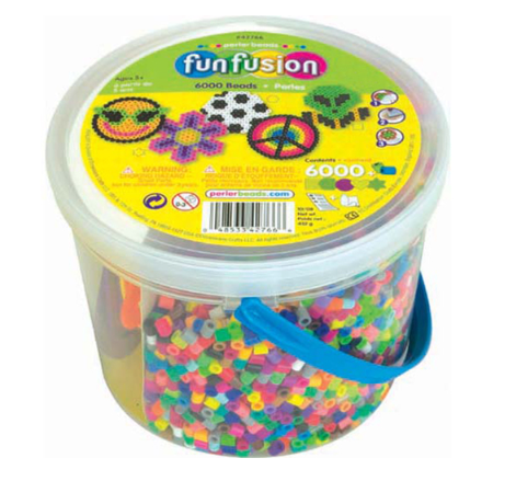 Perler 80-42766 Multi Mix Beads Small Bucket Kit, 6000pcs