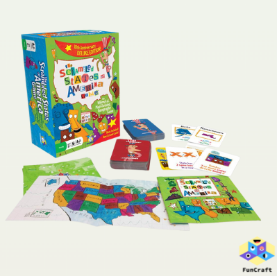 Gamewright #5505C The Scrambled States of America™ Game - Deluxe Edition