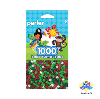 Perler 80-15134 Bulk Fuse Beads for Craft Activities 1000pcs, Holiday Mix