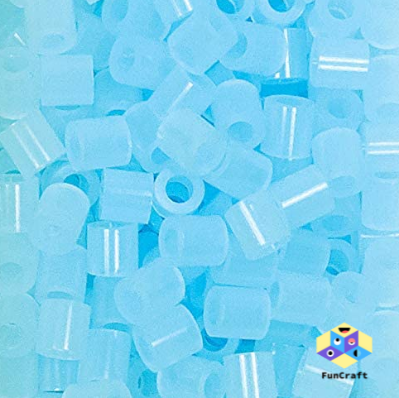 Perler 80-15184 Bulk Fuse Beads for Craft Activities 1000pcs, Clear Blue