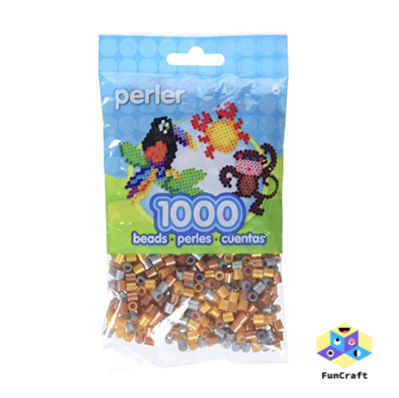 Perler 80-15185 Bulk Fuse Beads for Craft Activities 1000pcs, Metallic Mix