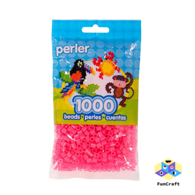 Perler 80-15191 Bulk Fuse Beads for Craft Activities 1000pcs, Pink Glitter